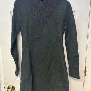 Prana Charcoal Long-Sleeve Dress